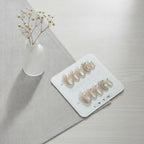 Glam Rhinestone Press-On Nails Set - Nude Rhinestone