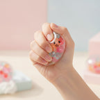 Colorful Ice Block Squishy Ball - Candy Mix - squeeze in hand