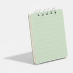 Spiral Lined Mini Notepad - Mint Green