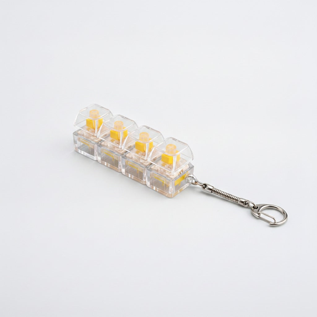 Mini Mechanical Keyboard Keychain - Yellow Switch