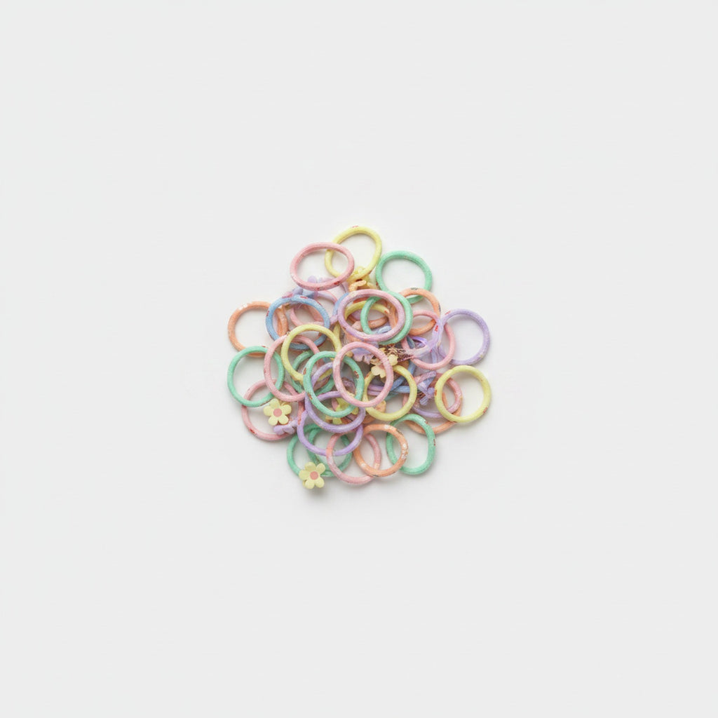 Pastel Rainbow Hair Tie Set Pastel Rainbow