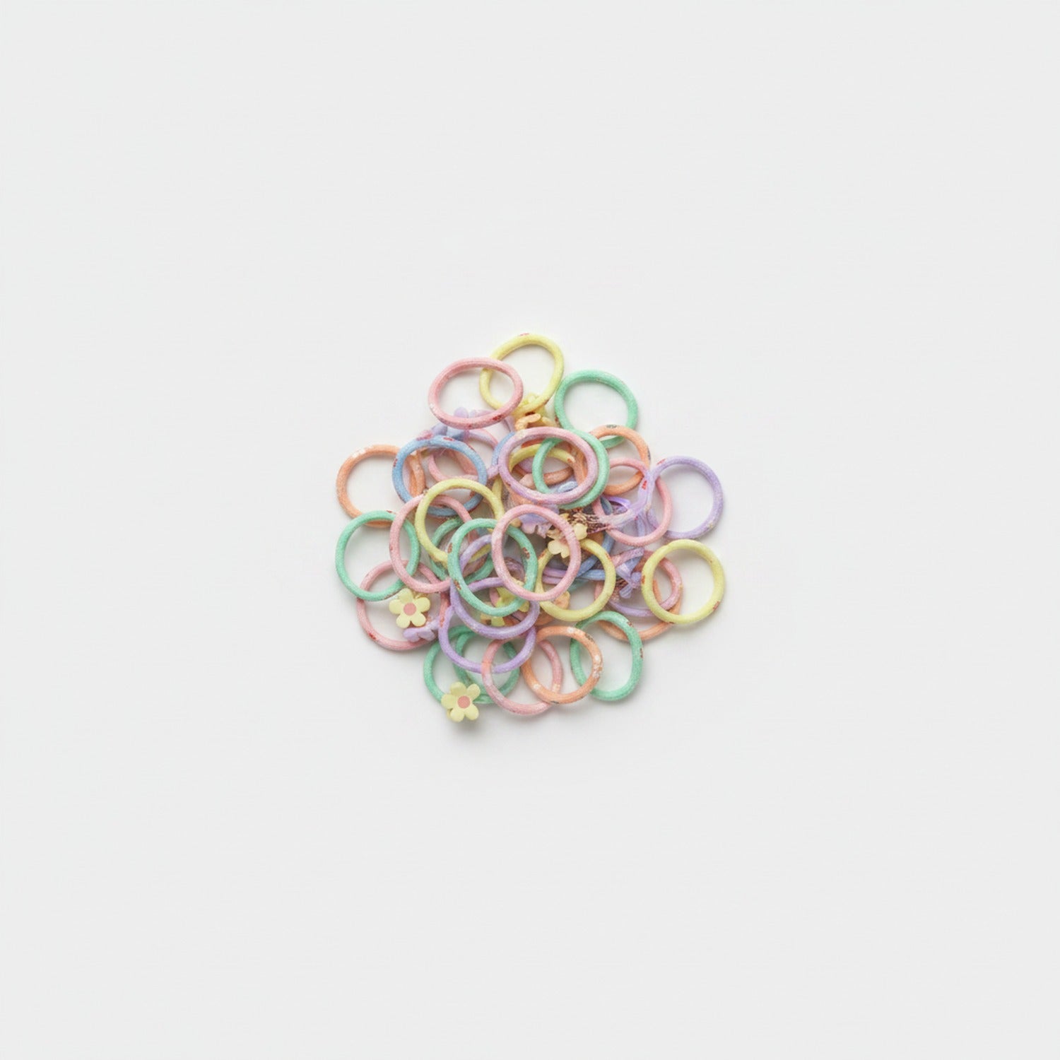 Pastel Rainbow Hair Tie Set Pastel Rainbow