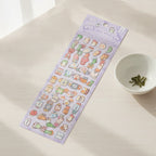 Foodie Doodle Sticker Set - Lavender