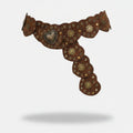 Brown Studded Heart Chain Belt – scarves & belts (view 1)