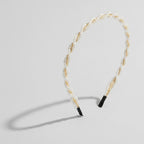 Pearl Twisted Headband - Gold Pearl