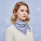 Classic Houndstooth Scarf Wrap - Periwinkle
