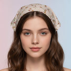 Padded Floral Headband - Cream Floral