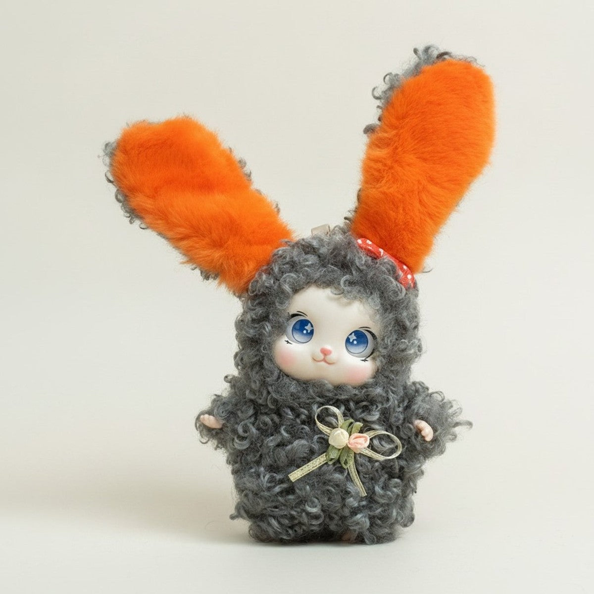 Fluffy Bunny Doll Bag Charm Keychain – novelty & toys (view 1)