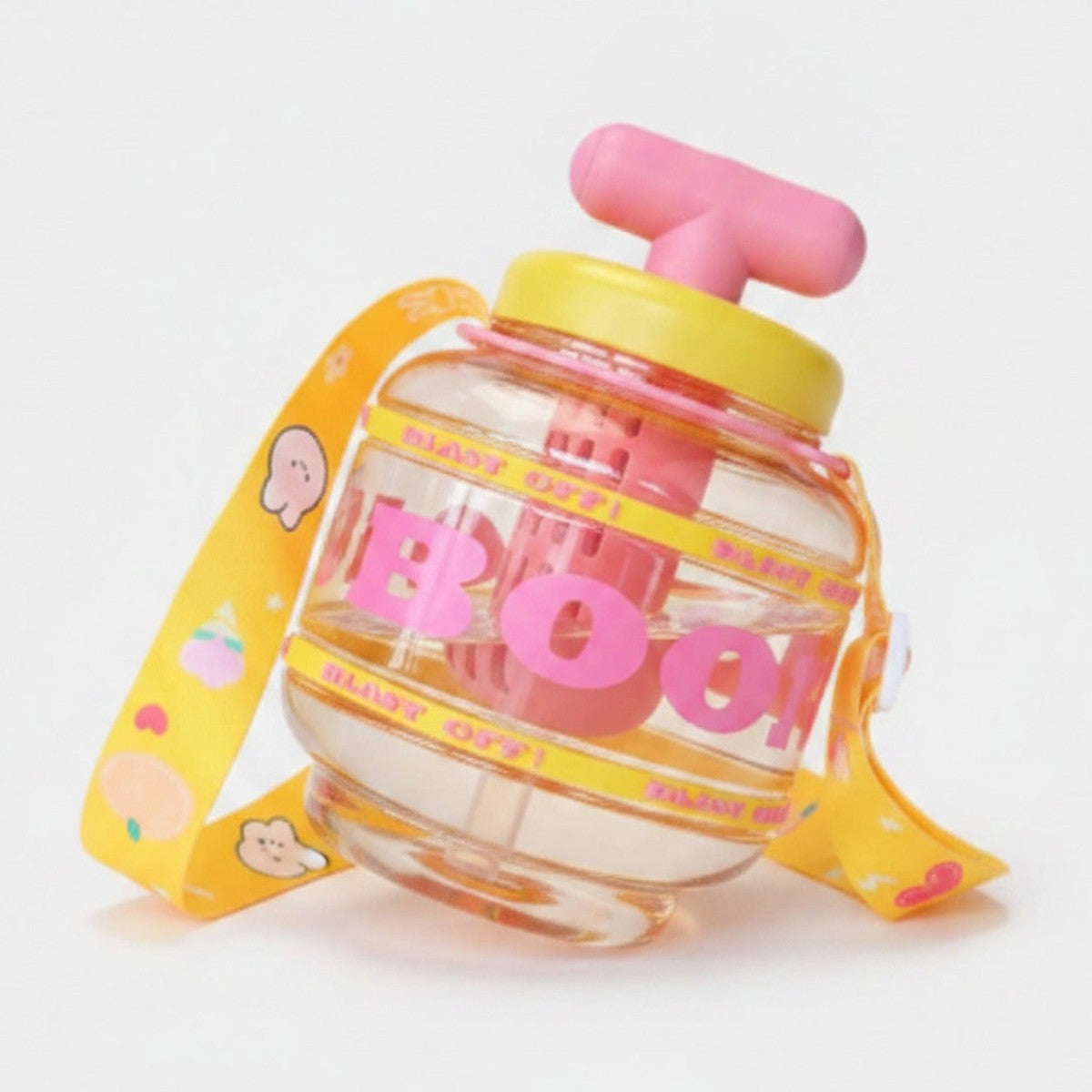 Bubble Pump Tumbler With Strap - Yellow Bomb Cup – novelty & toys (view 1)