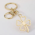 Four Leaf Clover Charm Keychain – apparel accessories (view 1)