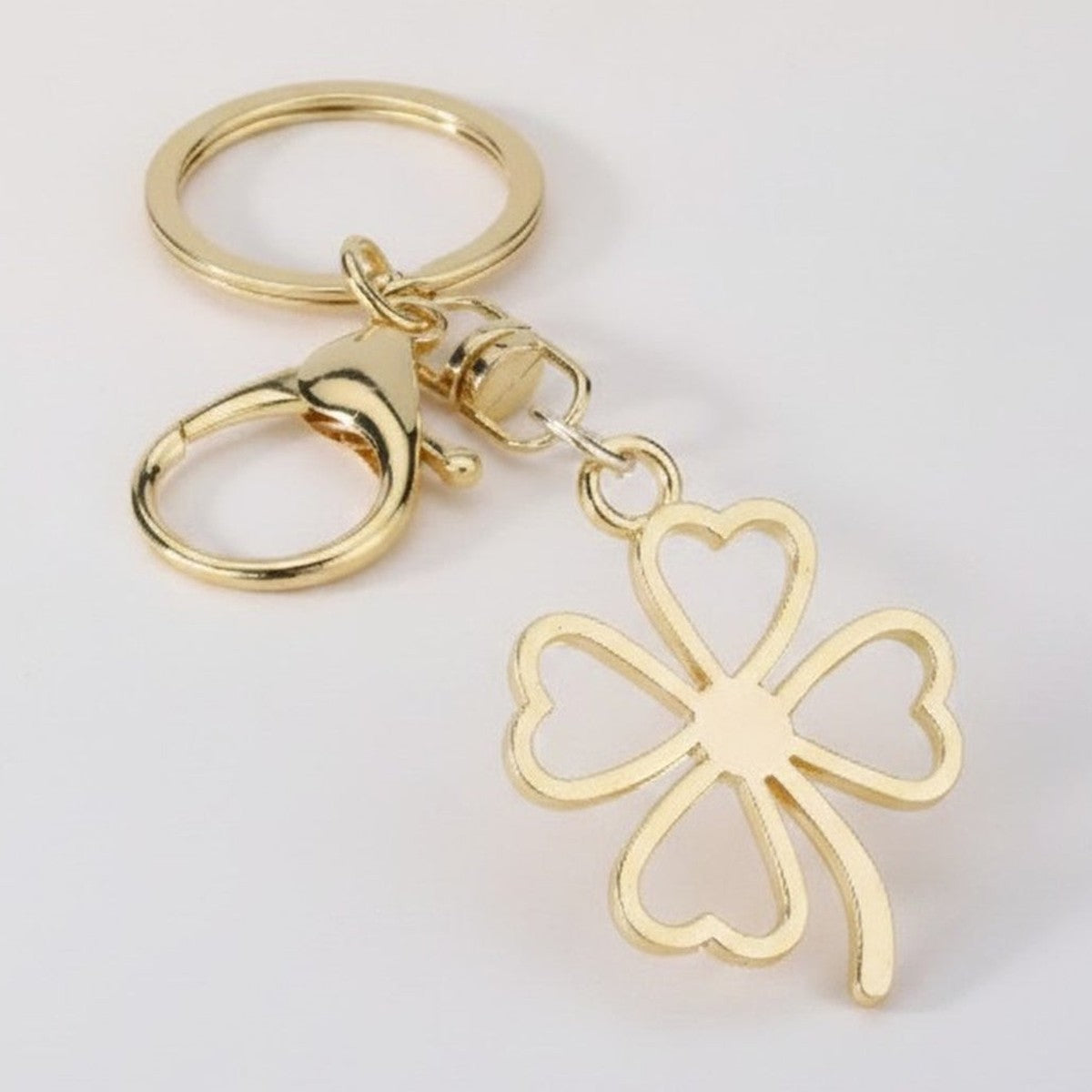 Four Leaf Clover Charm Keychain – apparel accessories (view 1)