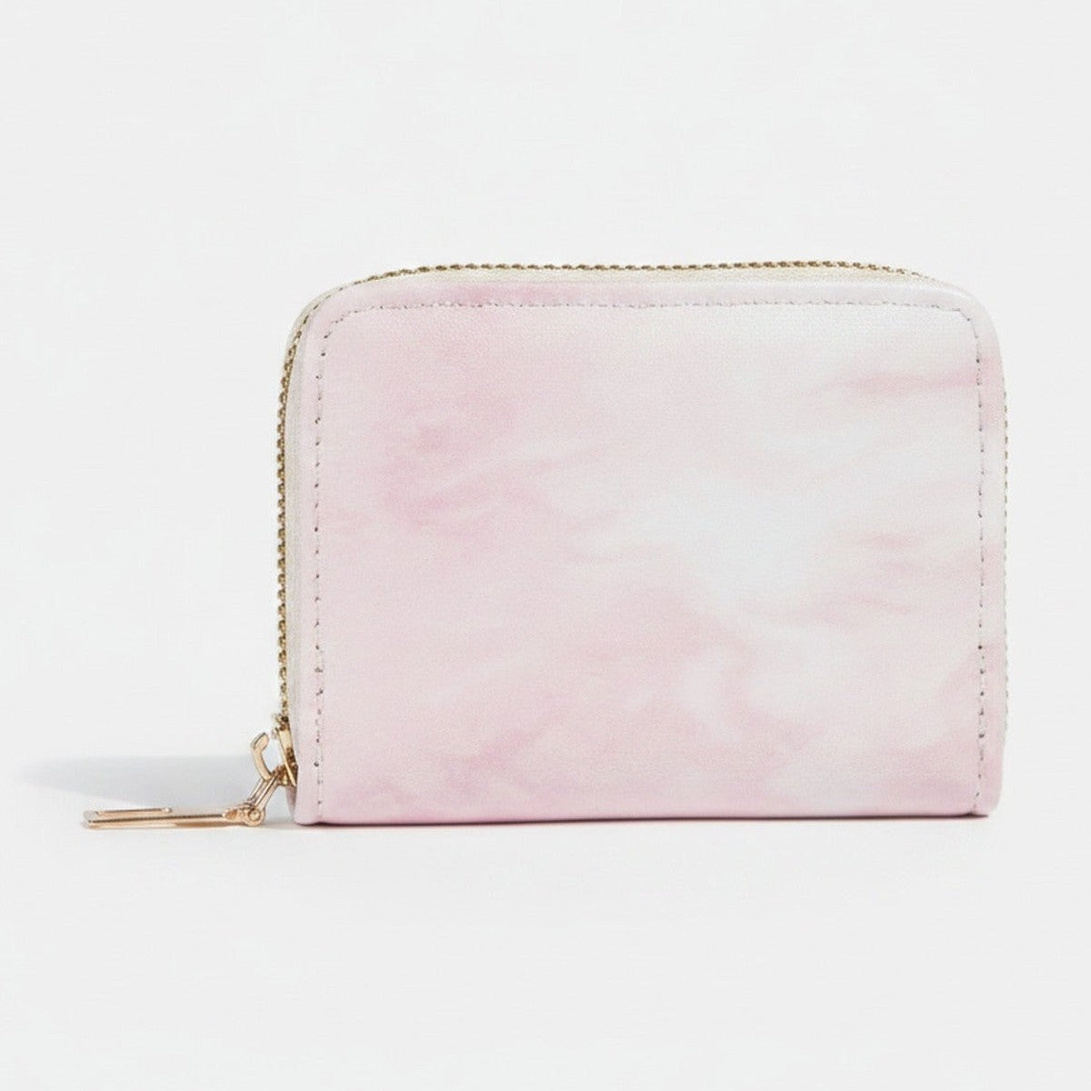 Pastel Pink Tie-Dye Zip Wallet – bags & wallets (view 1)