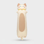 Lucky Cat Long Plush Toy With Gold Collar – novelty & toys (view 1)
