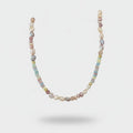 Beaded Pearl Charm Pendant Necklace - Pastel Rainbow Pearl – jewelry (view 1)
