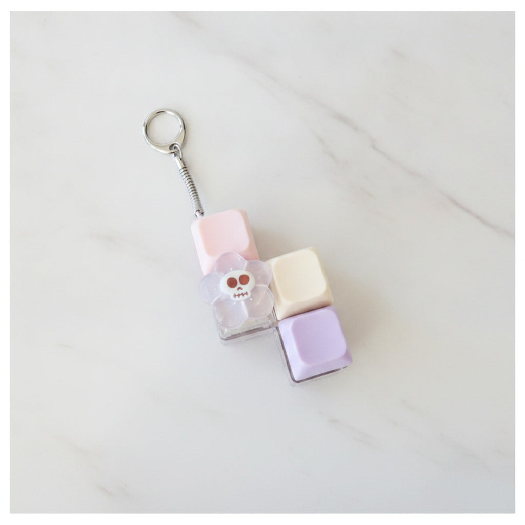 Smiley Face Keychain With Blocks - Type 2