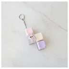 Smiley Face Keychain With Blocks - Type 2