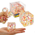 Fruit Slice Cube Maltose Squishy Toy - White