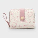Cute Cat Print Wallet With Wrist Strap – bags & wallets (view 1)