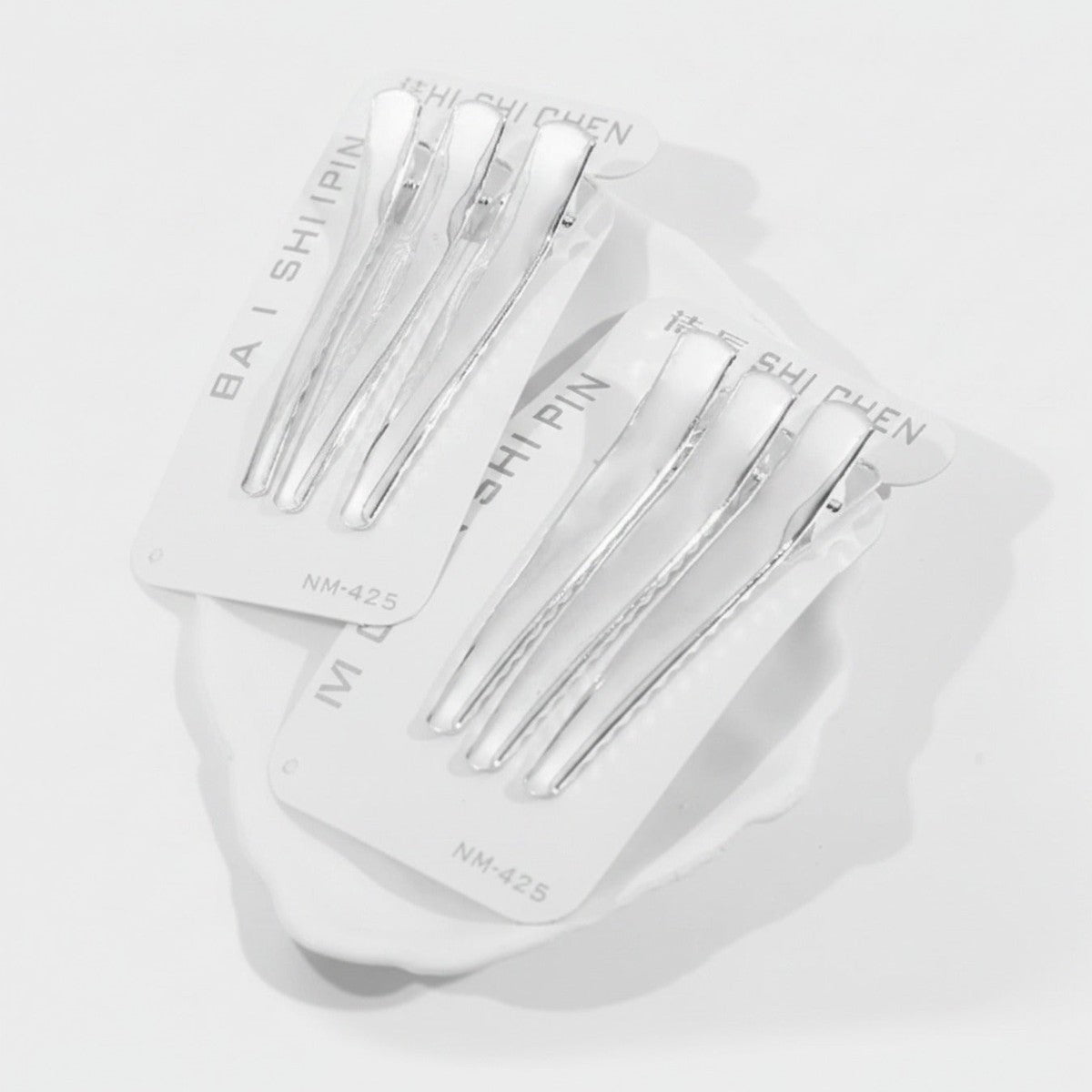 Minimalist Clear Acrylic Hair Pins Set – hair accessories (view 1)