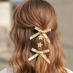 Butterfly & Star Hair Clip Set Yellow