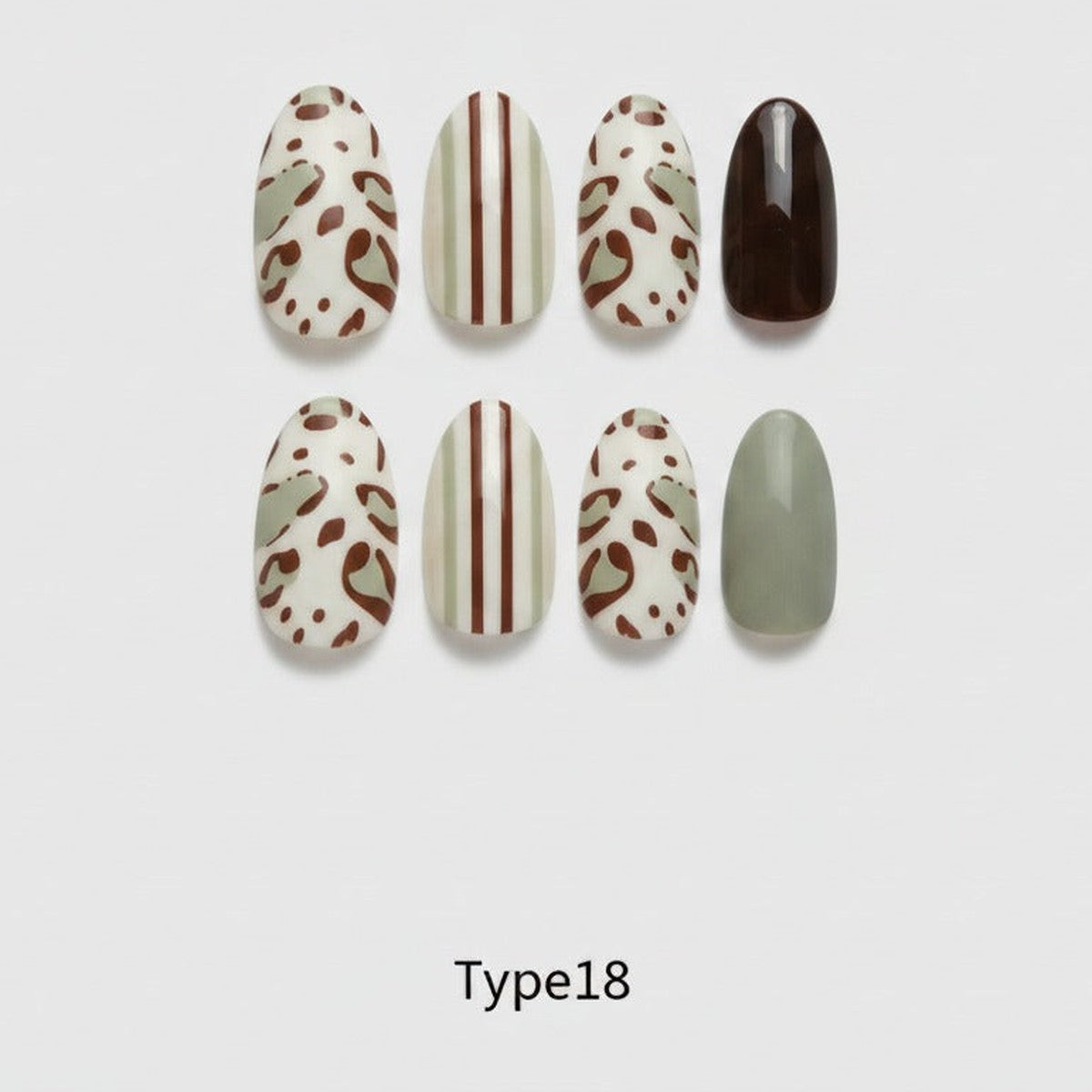 Autumn Leaf Press-On Nail Set - Type 18