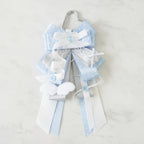 Ribbon Bow Bag Charm - Sky Blue