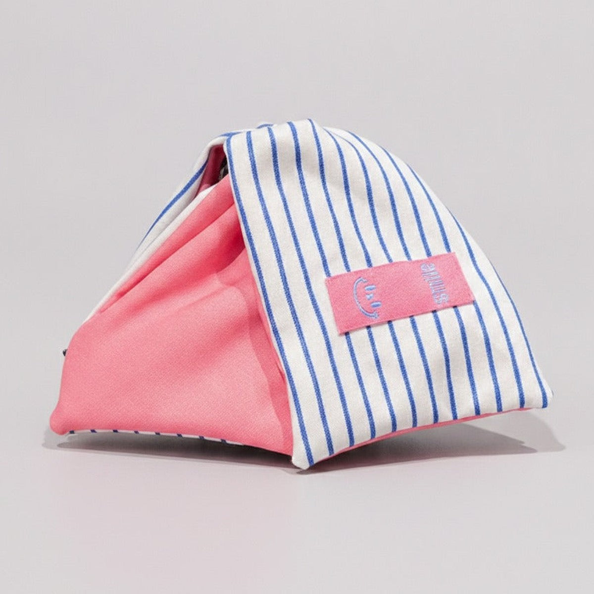 Striped Hair Claw Clip - Pink Stripe