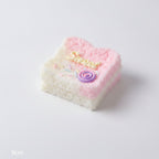 Fluffy Cake Slice Squishy - Pink