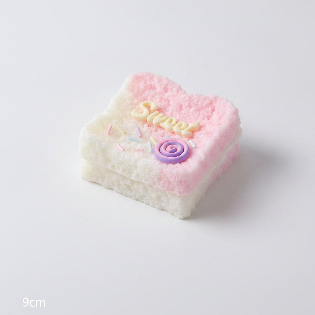 Fluffy Cake Slice Squishy - Pink