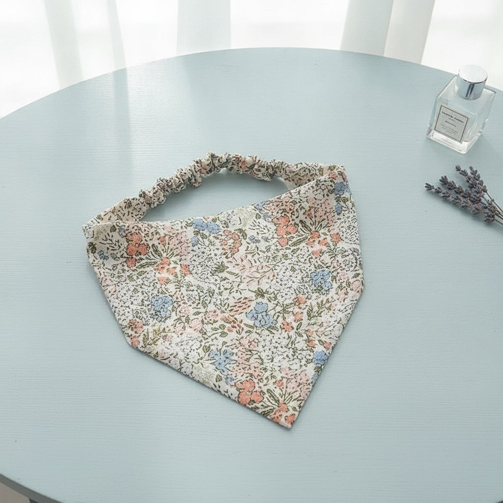 Padded Floral Headband - Mauve Floral