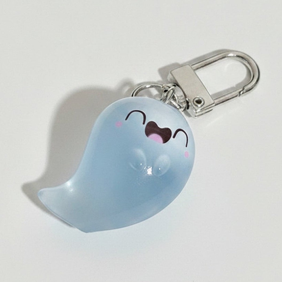Cute Glow Ghost Bag Charm - Silver 3 – novelty & toys (view 1)