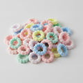 Pastel Flower Hair Tie Set – hair accessories (view 1)