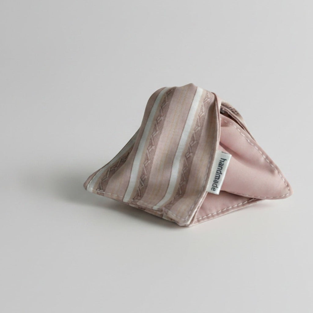 Striped Fabric Hair Claw Clip Pink – hair accessories (view 1)