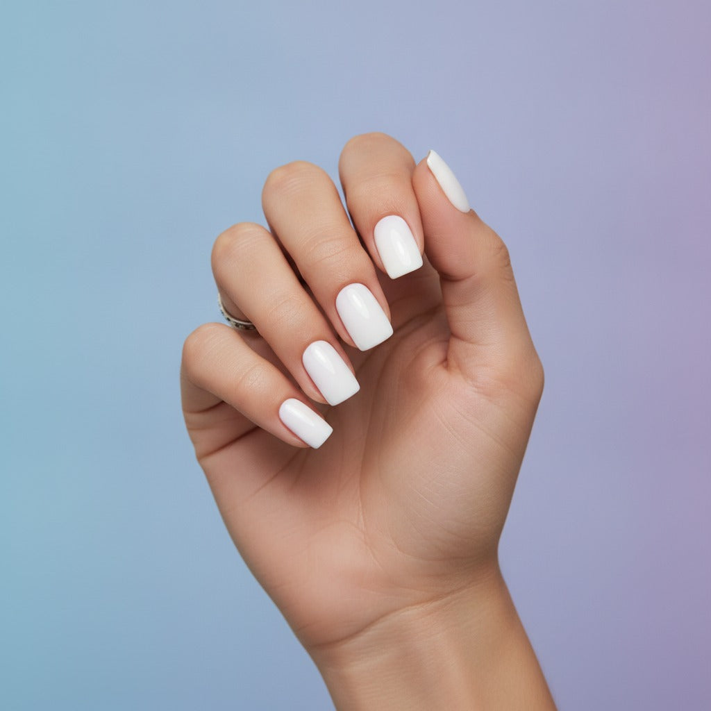 Press-On Nail Ring Set - White