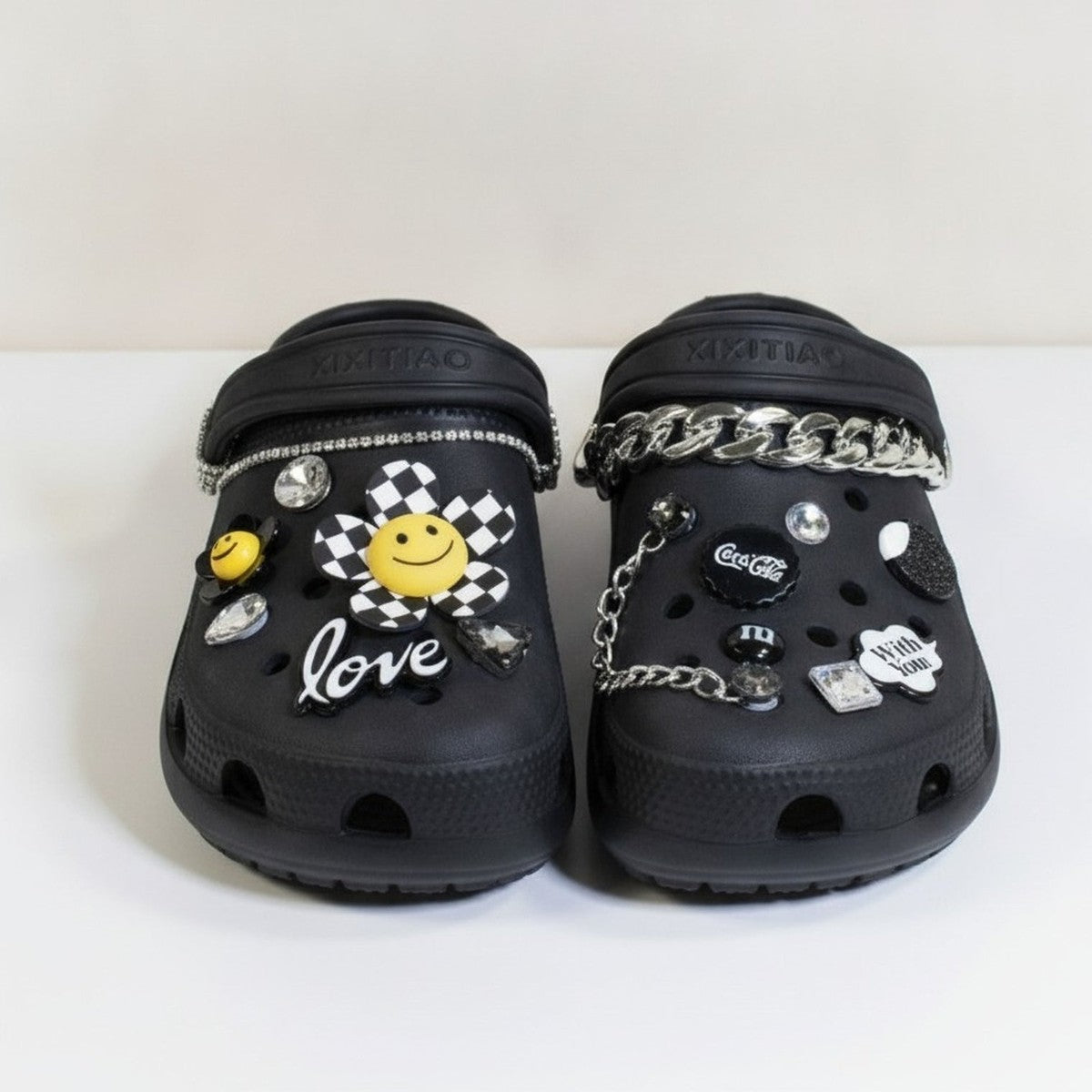 Trendy Smiley Flower Love Clog Charms – apparel accessories (view 1)