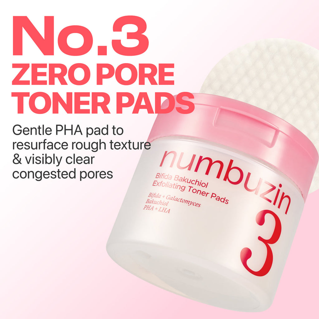No.3 Bifida Bakuchiol Exfoliating Toner Pads (70ea)