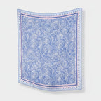 Rose Garden Silk Scarf - Blue Rose