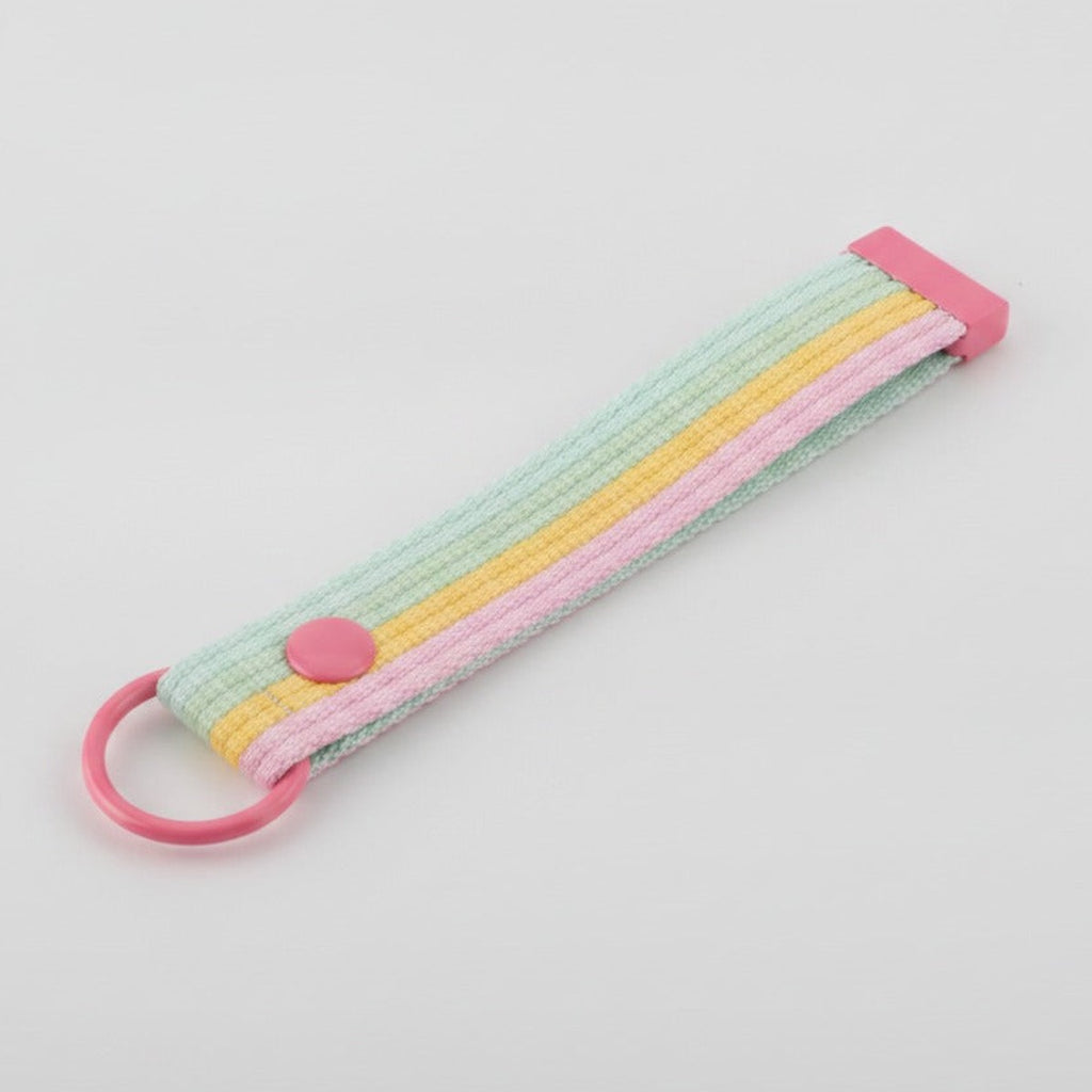 Fabric Keychain DIY Kit Set - Pastel Stripes (No.2)