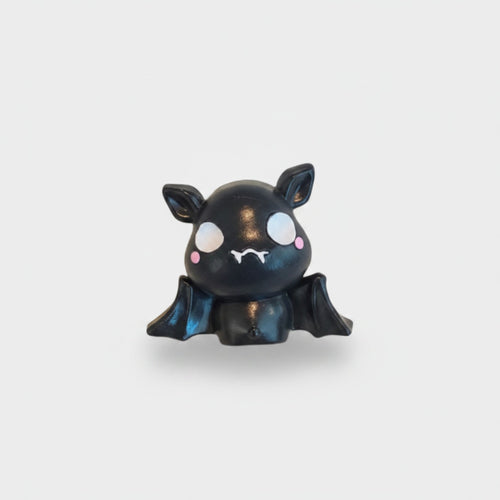 Adorable Crying Bat Plush Charm Black Bat