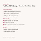 Numbuzin No.2 Rose PDRN Collagen Plumping Sheet Mask (5EA) – Korean sheet mask (view 2)