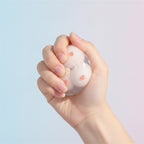 Squishy Pizza Ball Fidget Toy - Macaron Blend - squeeze in hand