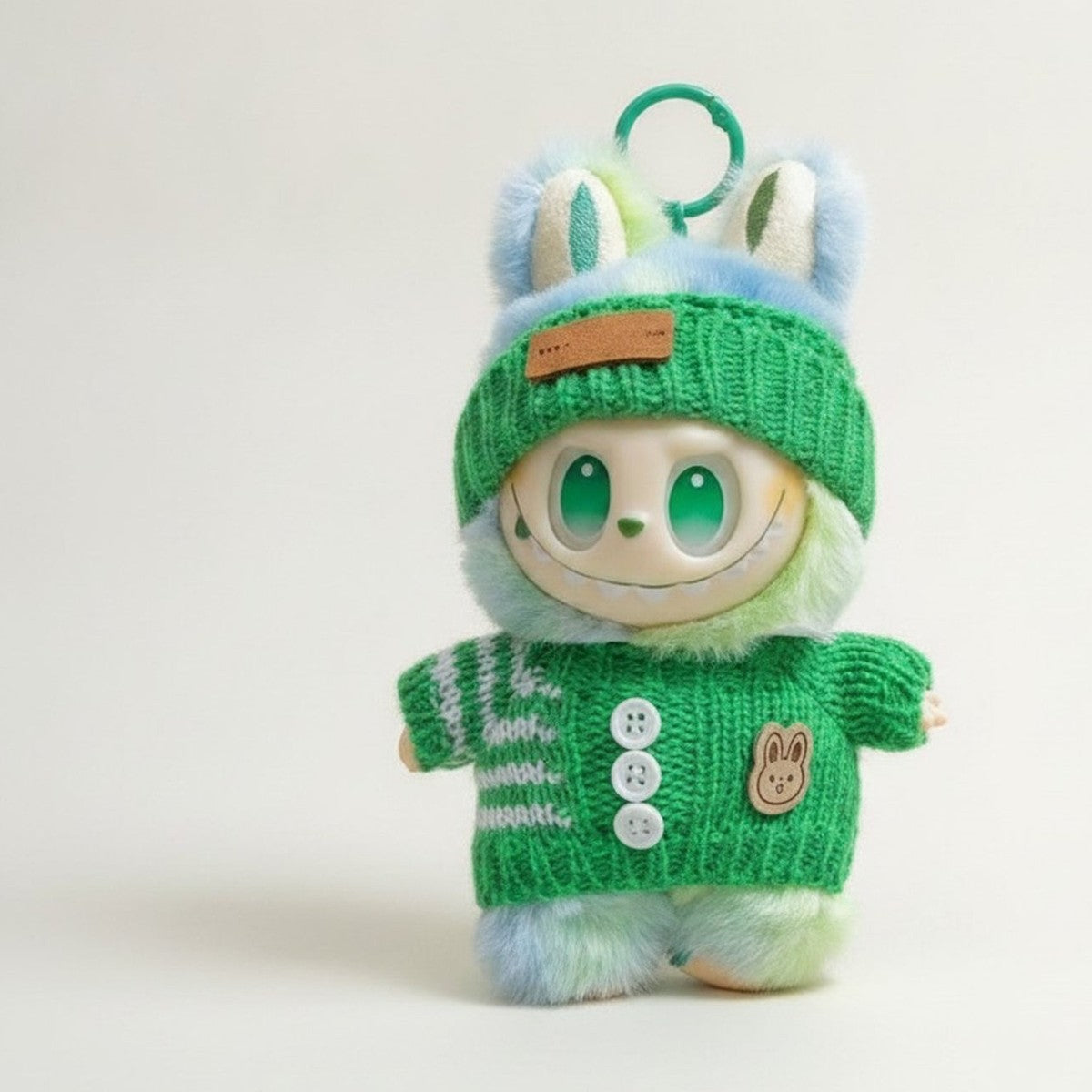 EMonster Knitted Gradient Bunny Keychain Charm – apparel accessories (view 1)