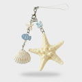 Ocean Starfish Charm Keyring With Shell Accents – novelty & toys (view 1)