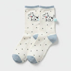 White Dalmatian Puppy Crew Socks – apparel accessories (view 1)