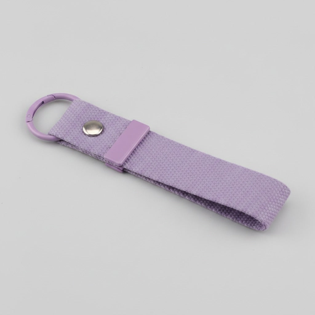 Fabric Keychain DIY Set - Purple / Purple Buckle