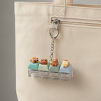Miniature Dessert Keychain Charm - Bear & Stars