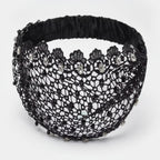 Lace Padded Headband - Black