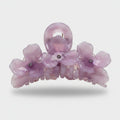 Pearl Flower Crystal Hair Claw - 10.5cm – hair accessories (view 1)