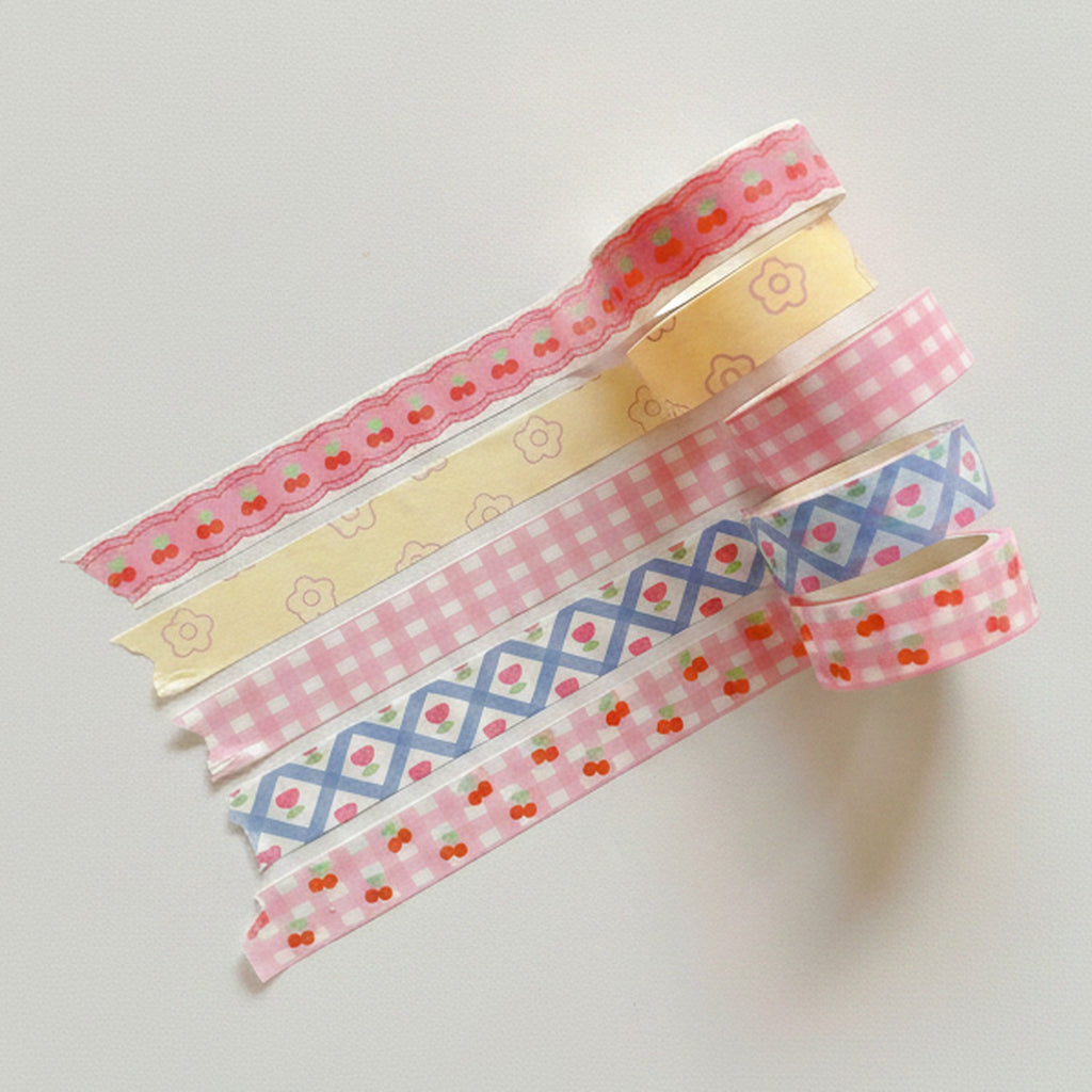 Decorative Tape Set - Yellow Floral