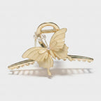 Butterfly Pearl Gold Hair Claw Clip – hair accessories (view 1)